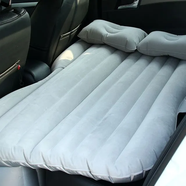 Pohodlná nafukovací matrac do auta grey