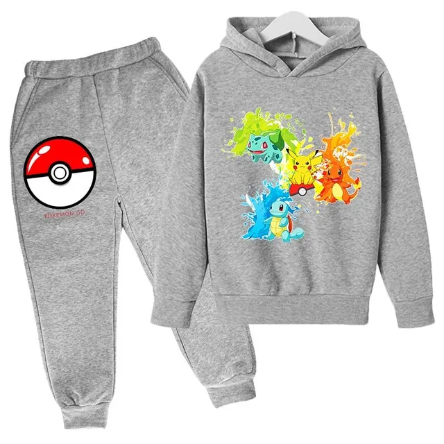 Stylowy dres dla dzieci z motywem Pokémon - różne typy