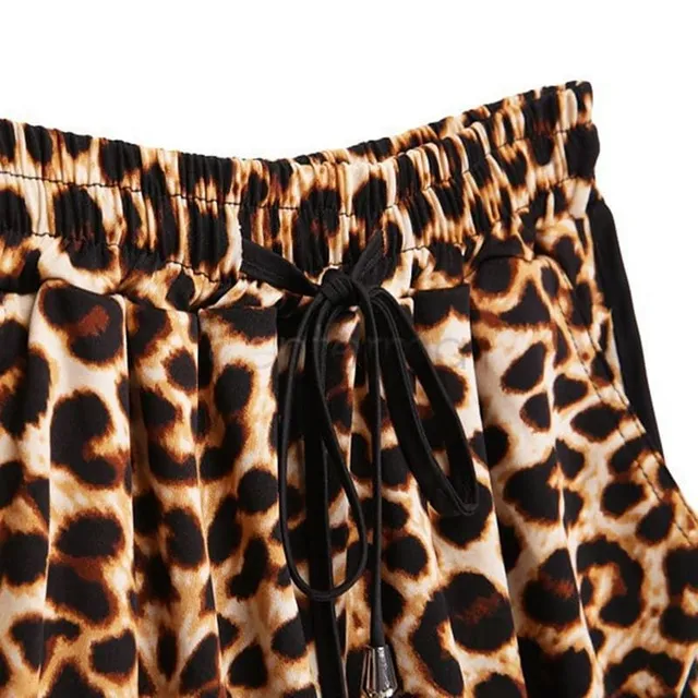 Pantaloni scurți de vară sexy pentru femei cu model de leopard