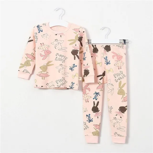 Children's cute pajamas with animal print and other