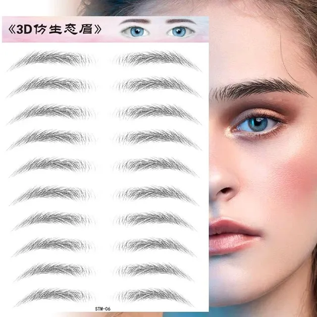 Microblading sticker - temporary eyebrow tattoo