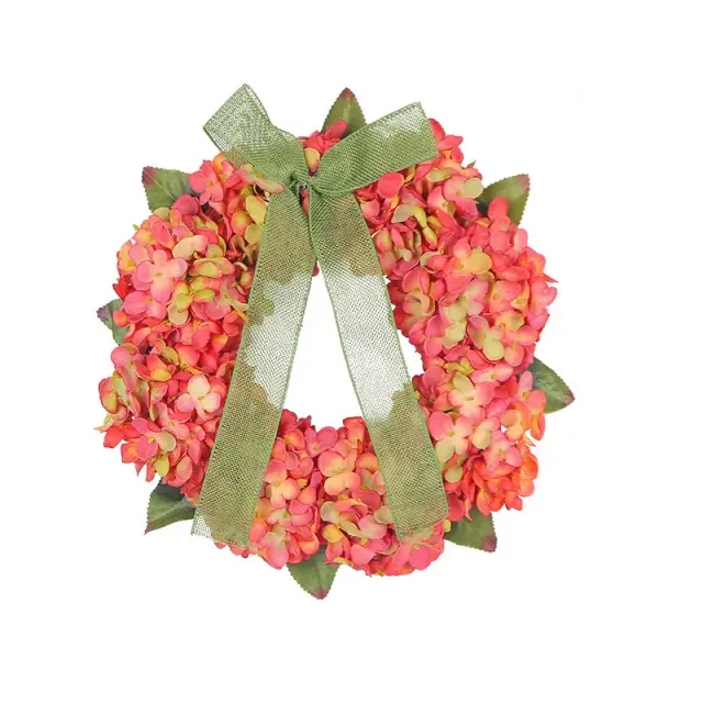 Autumn hydrangea wreath - classic door decoration