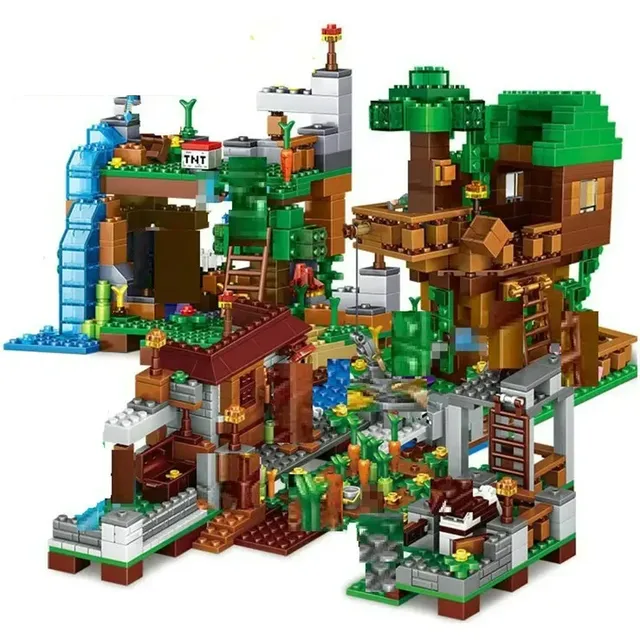 Trendy children's building set in the popular game Minecraft