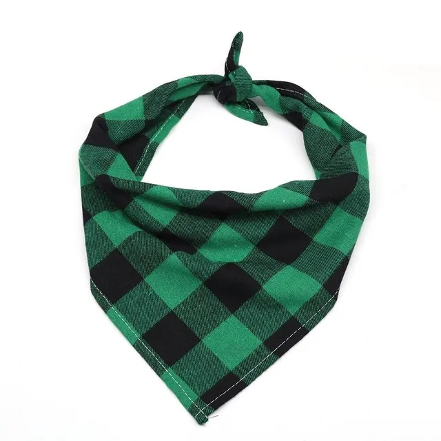 Plaid scarf for dogs