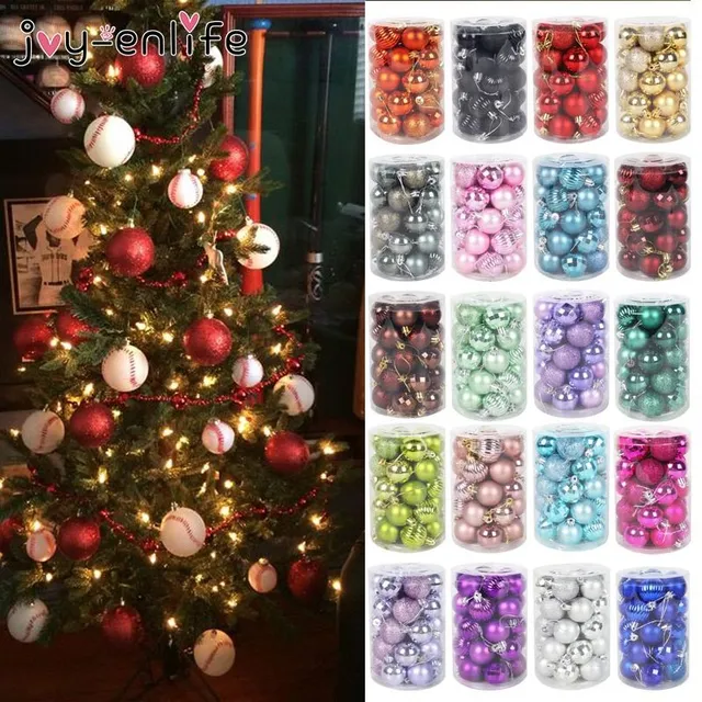 Set of Christmas decorations - different colours