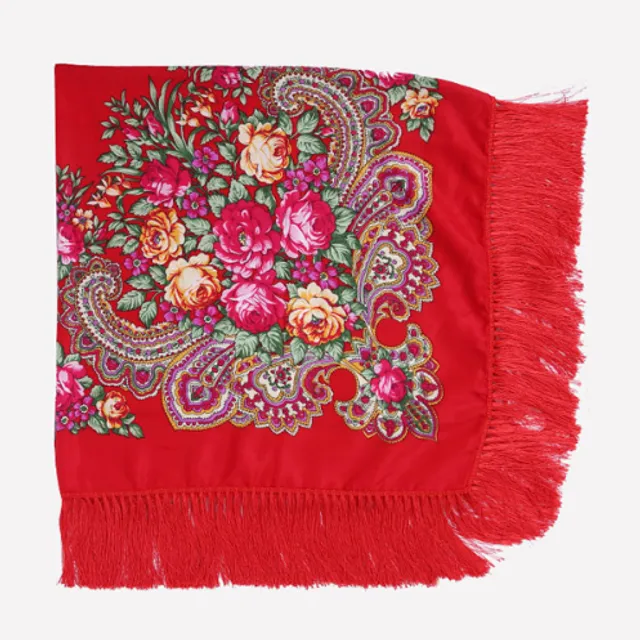 Ladies scarf with flowers - 12 colours