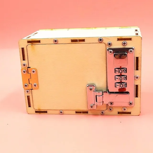 DIY wooden safe with three-digit code - do it yourself