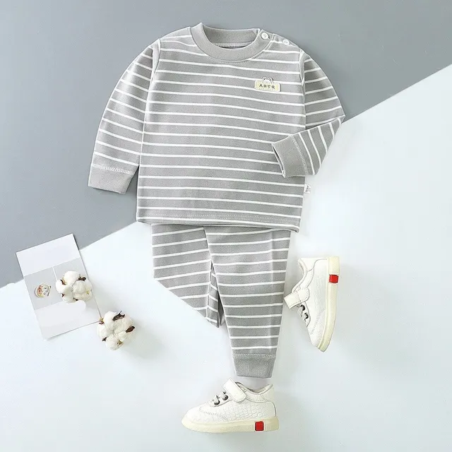 Baby striped tracksuit