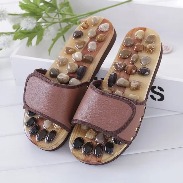 Massage unisex slippers with stones