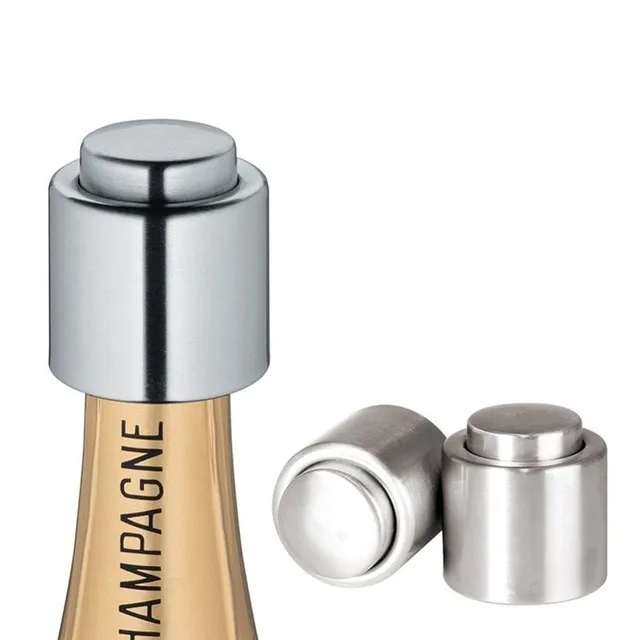 Stainless steel wine bag stopper