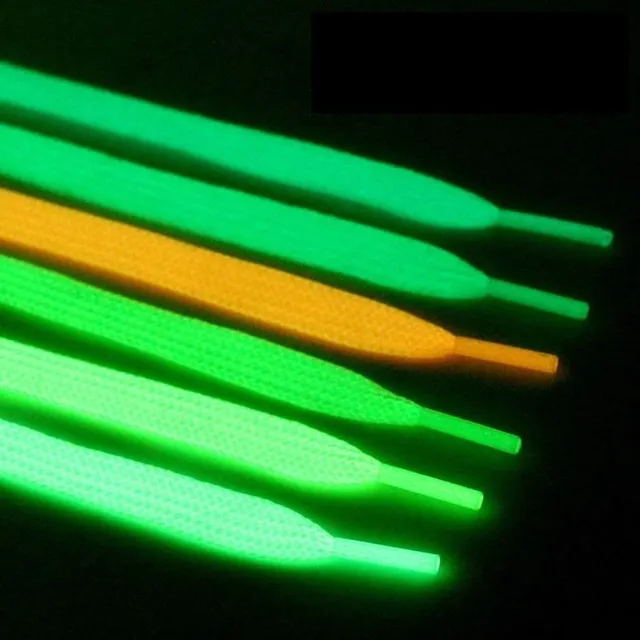 Glowing flat shoelaces - 1 pair