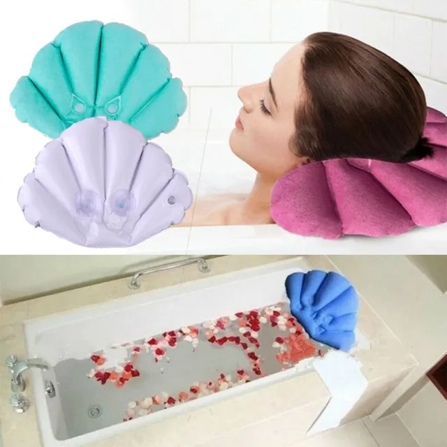 Relaxing tub cushion in shell form