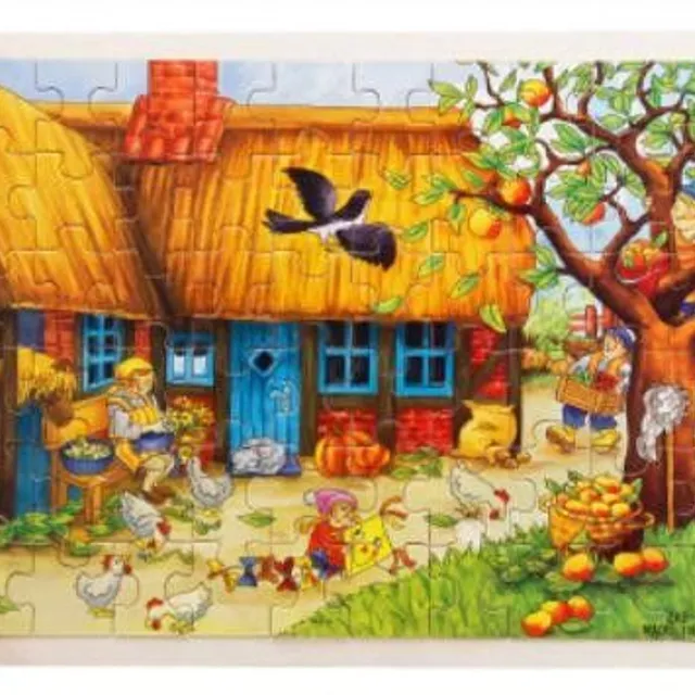 Children's wooden puzzle 60 pieces