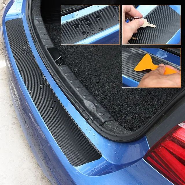 Carbon fibre sticker for car trunk