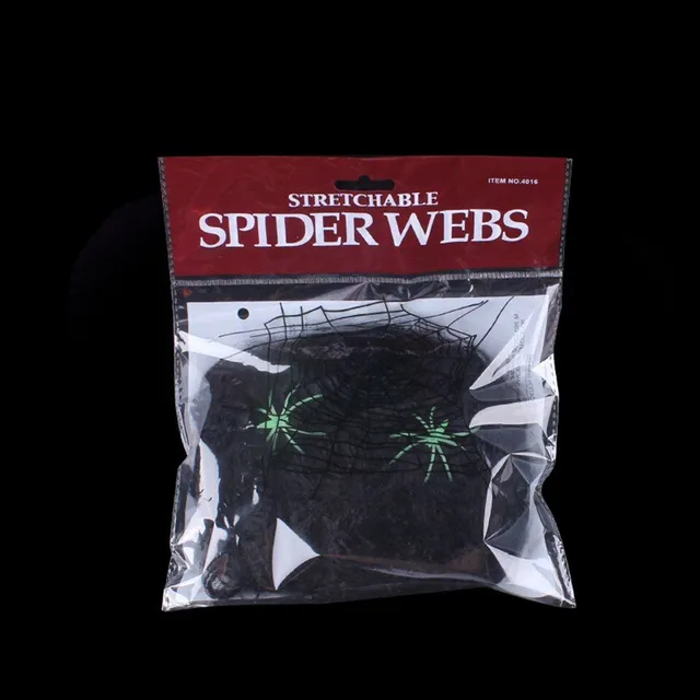 Spooky decorative wind-up spider web for Halloween