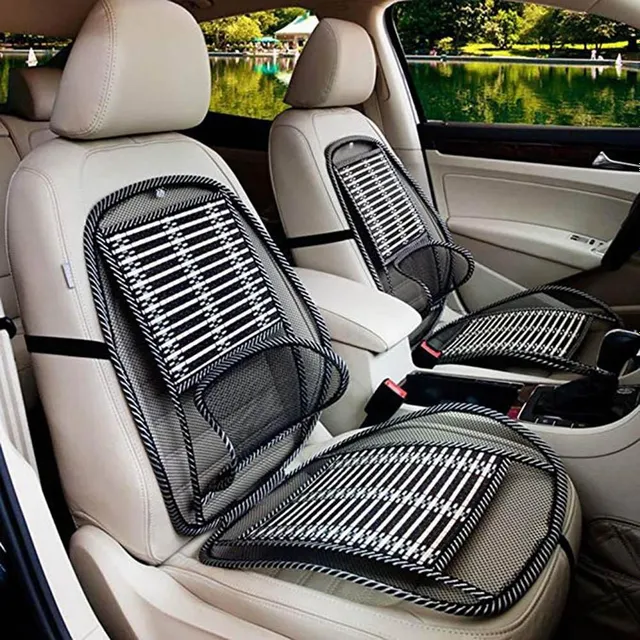 Letná priedušná ventilácia automobilovej masážnej podložky Chladiaci vankúš na sedadlo Steel Bamboo coussin voiture