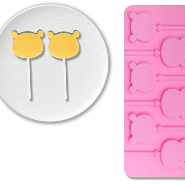 3D silicone mould for lollipops