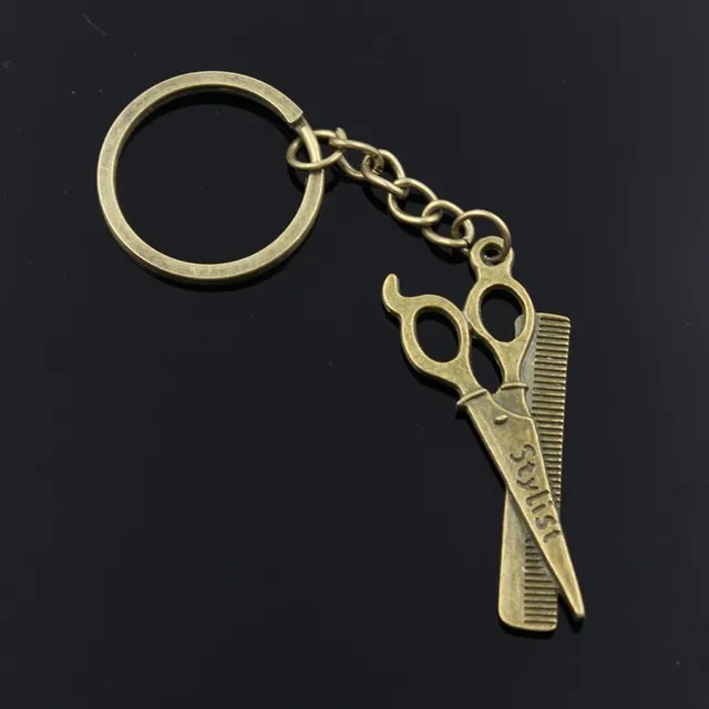 Modern keyring for hairdressers