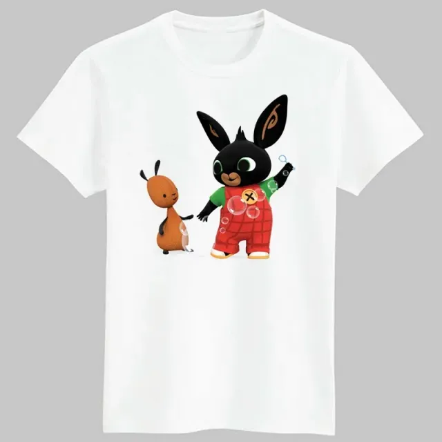 Baby stylish T-shirt with Bing bunny printing and his friends