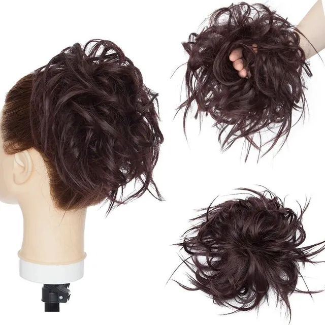 Postiche pour cheveux - chignon avec élastique