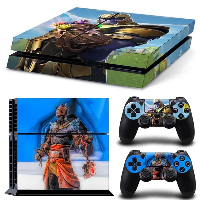 Protective self-adhesive cover for Fortnite-printed game controllers TN-PS4-8766
