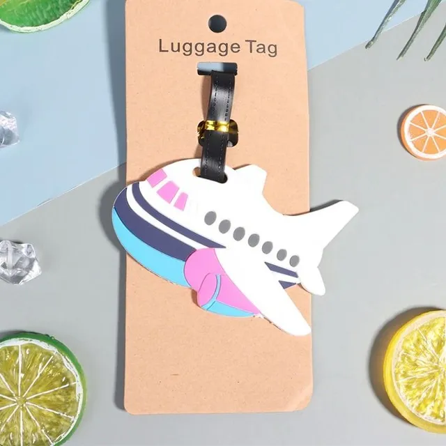 Designer travel name badges for suitcase in several modern designs