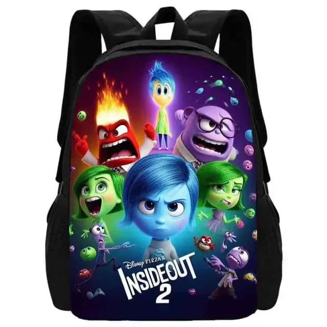 Stylish school backpack with small front pocket in motifs characters from a fairy tale In the head 2 - Inside Out 2