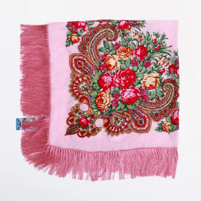 Ladies scarf with flowers - 12 colours