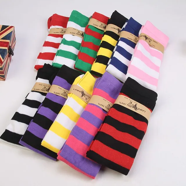 Women's striped knee highs Rosmery