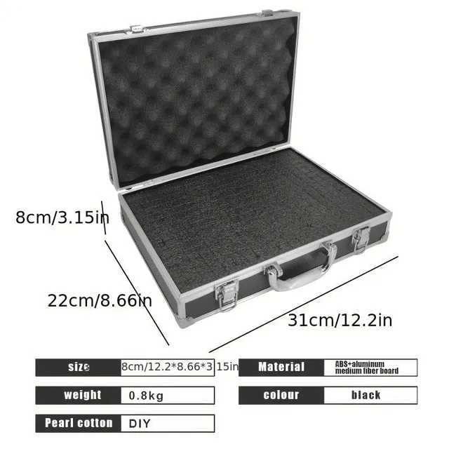 Universal aluminium box for tools, documents