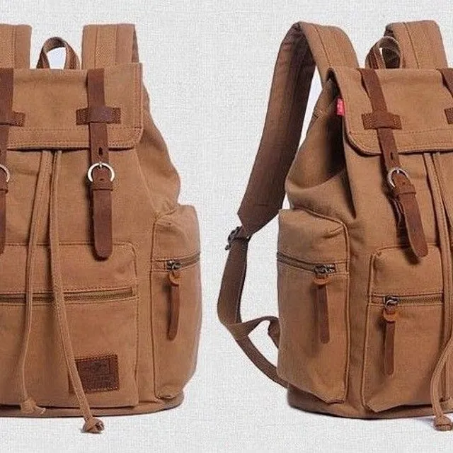 Kendall's travel cloth backpack zluta