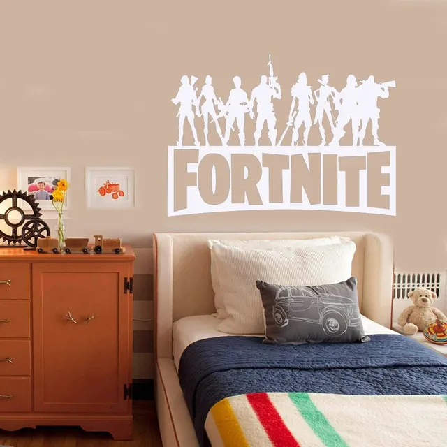 Poster stilat cu motive din jocul preferat Fortnite