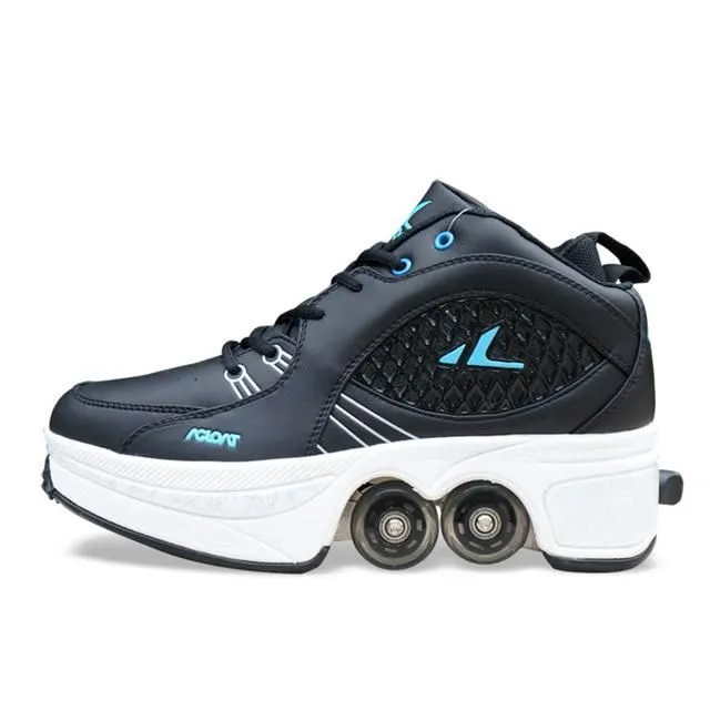 Shoes with wheels