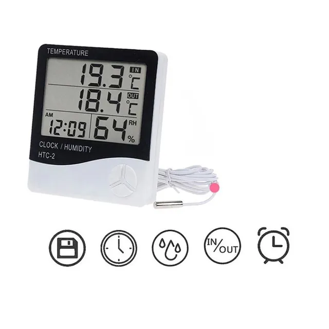 Domestic meteostanice with outdoor and indoor thermometer