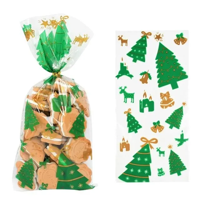 Transparent Christmas bags for sweets