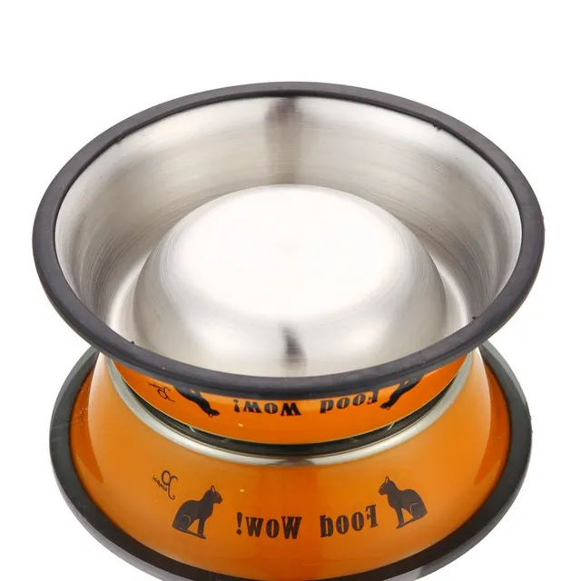 Stainless steel bowl for dogs and cats