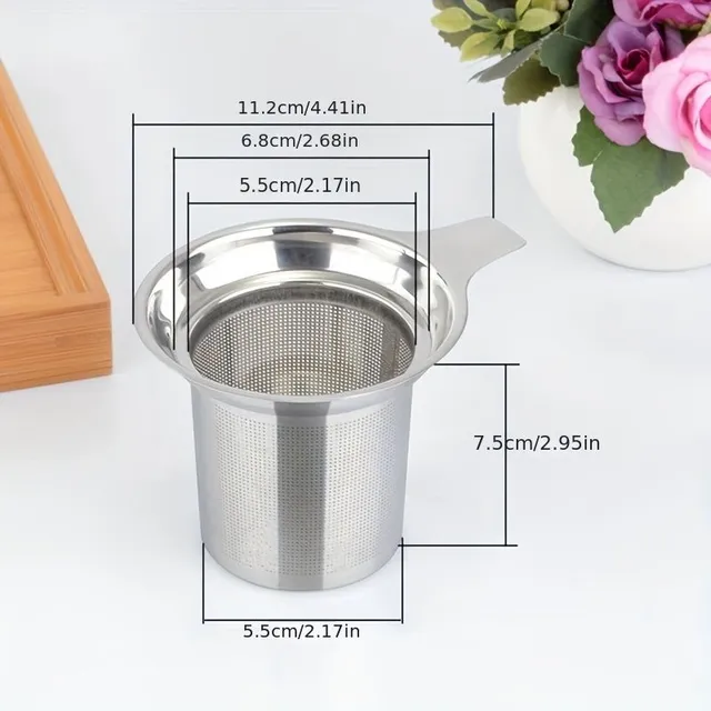 Premium stainless steel tea filter with fine sieve for precise lugging and smooth pouring