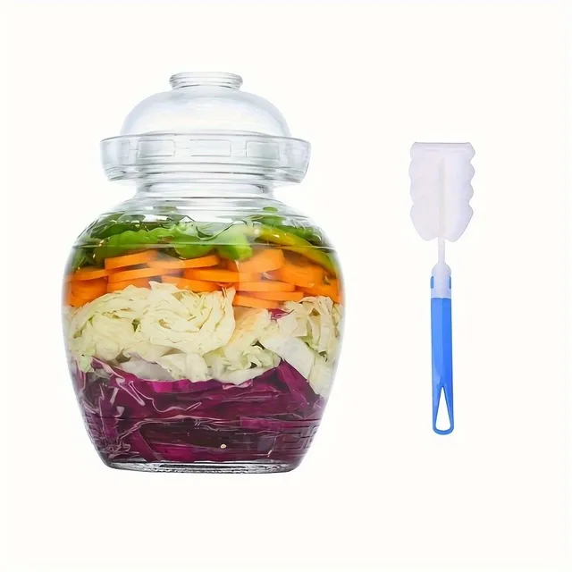 Glass for fermentation with airtight closure, 1 pc