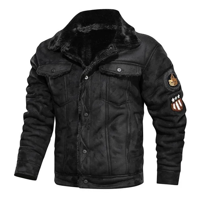 Veste en cuir isolée pour homme Adrien