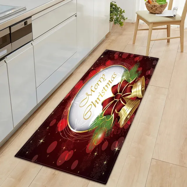 Cute carpet for Christmas season - Rectangular carpet with anti-slip surface for bedroom