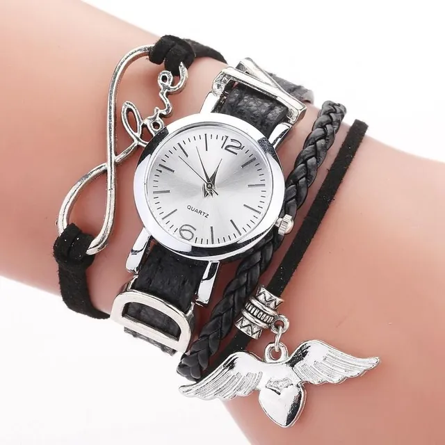Women's watch with a decorative bracelet