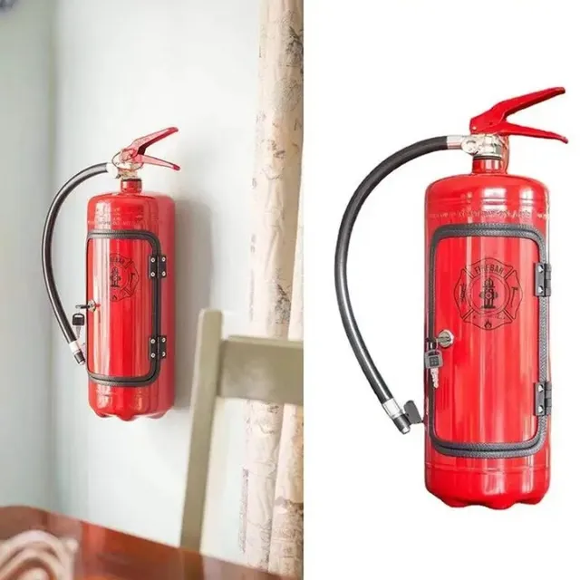 Mini bar stilat în formă de stingător de incendiu