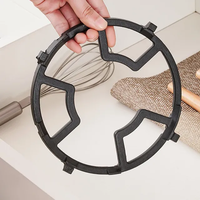 Cast iron non-slip gas burner cover