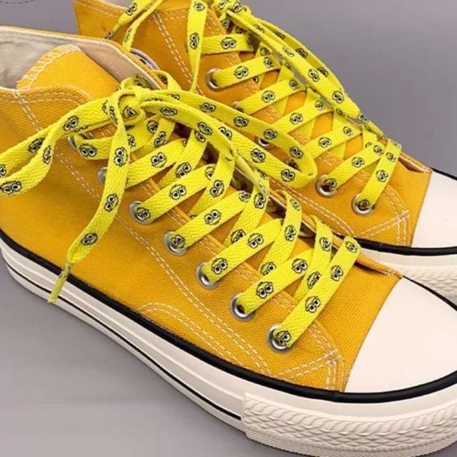 Spare flat laces with Spongebob theme - different lengths