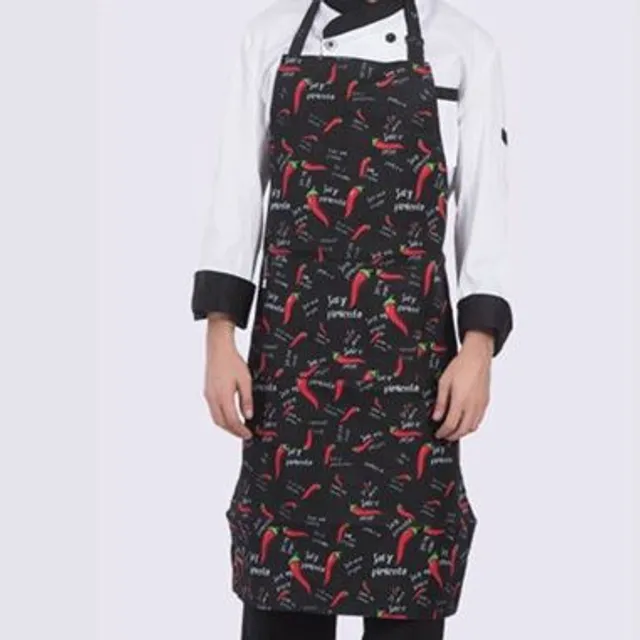 Printed kitchen apron - Chilli peppers