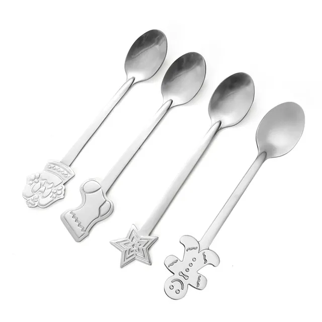 Set of Christmas teaspoons 4 pieces