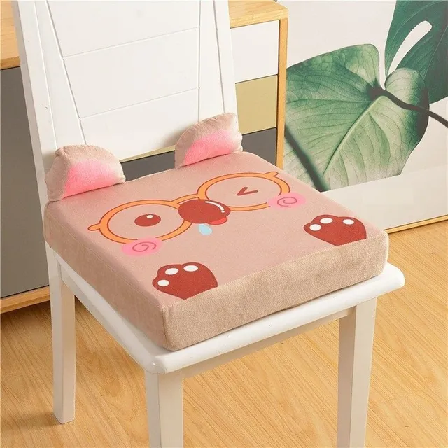 Children's chair seat cushion animal