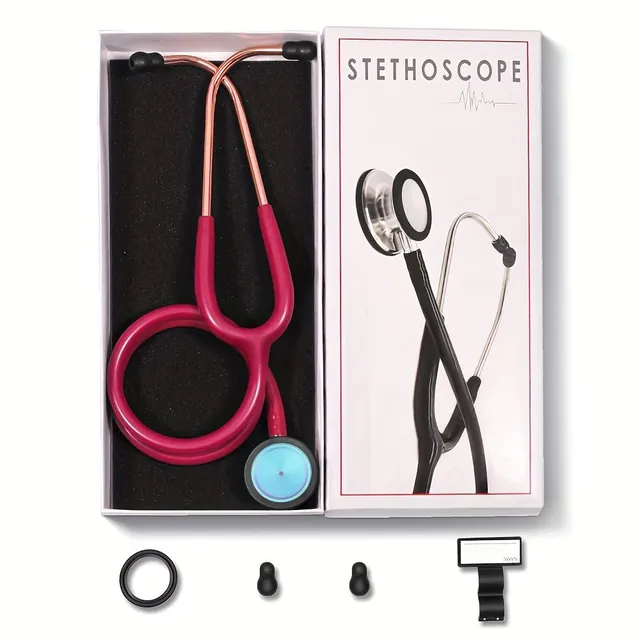 Stetoscop cardiologic profesional portabil Stetoscop cu dublă față Echipament medical Stetoscop Asistentă Doctor