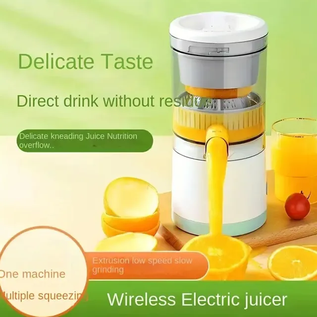 Exprimidor de cítricos portátil, exprimidor recargable por USB, mini extractor de jugo inalámbrico para frutas frescas