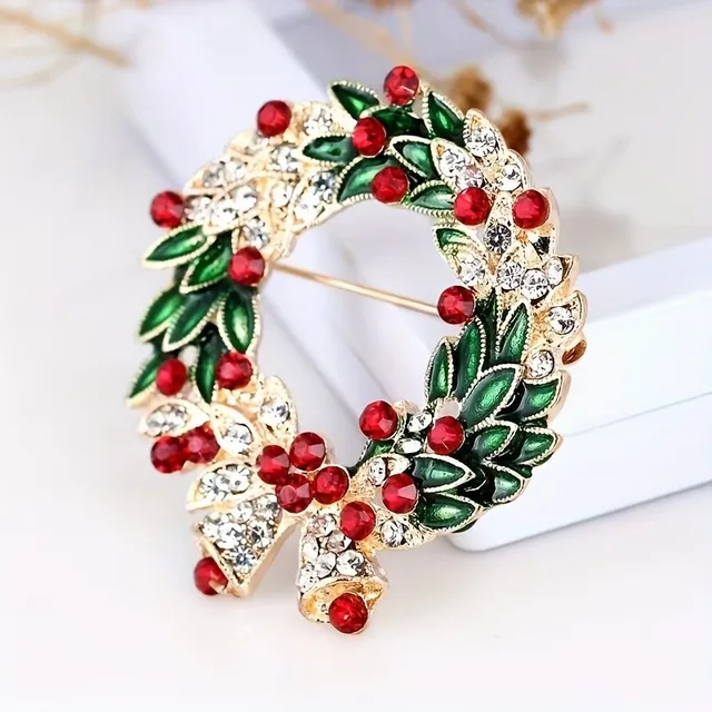 Versatile brooch with Christmas motif - ideal supplement and gift